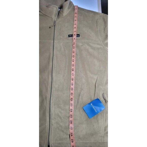 Columbia Steens Mountain Fleece Jacket Mens XXL Beige Full Zip Outdoor Hiking - Picture 7 of 9